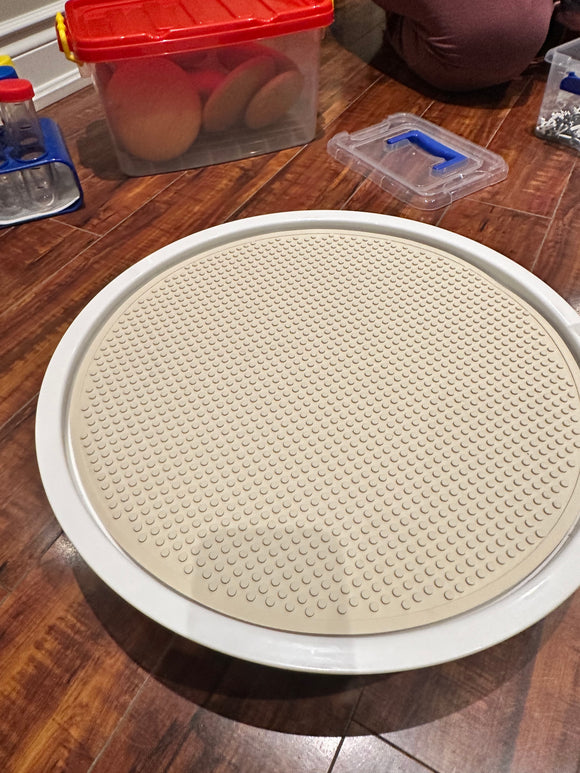 Lego Mat- For Round Sensory Tray