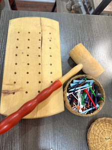 Peg Board and Hammer Set