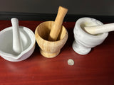 Mortar and pestle sets - Wood - Ceramic - Marble