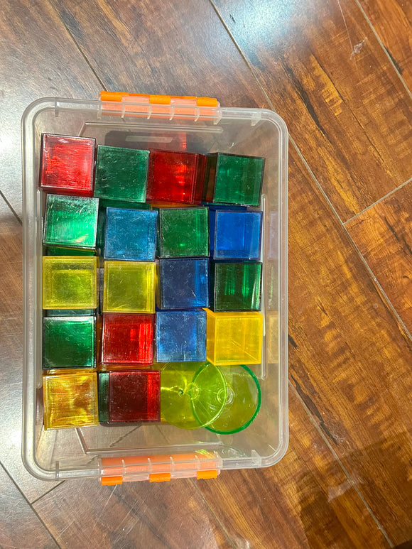 Transparent Blocks- Colourful