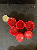Lids/Caps- Plastic -Red -Assorted Sizes