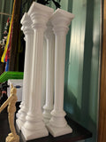 Pillars - Plastic  - Greek Columns/ Cake Tier Pillars - White