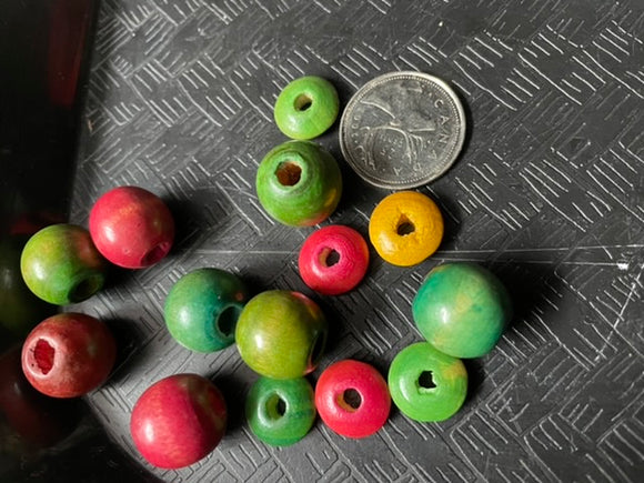 Beads - Wood -  Spherical