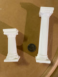 Pillars - Plastic  - Greek Columns/ Cake Tier Pillars - White