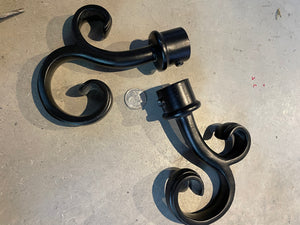 Curtain Rod Ends - Swirl