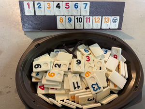 Set - Domino Style Number Tiles and Stands