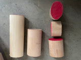 Blocks - Wood - Dowel - Oval