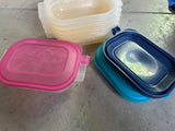 Containers with Lids - Plastic - Left Overs