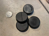 Lids/Caps- Plastic -Black -Assorted Sizes