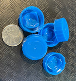 Lids/Caps- Plastic -Blue -Assorted Sizes