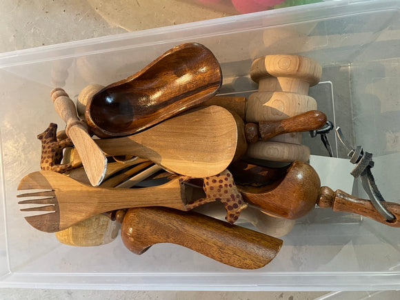 Scoops and Other Utensils - Wood - Large