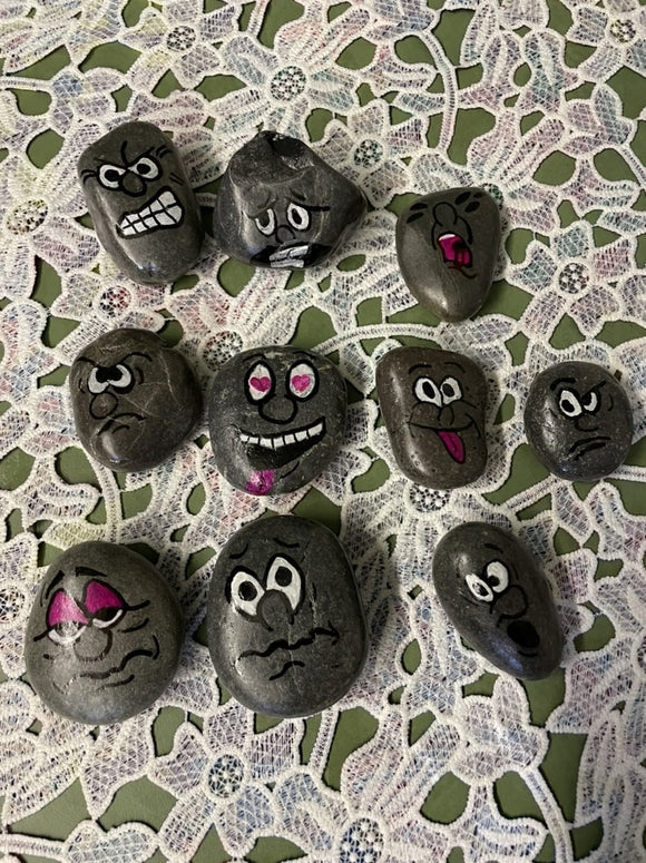 Emotion/ Feelings Expression Rocks -set of 10