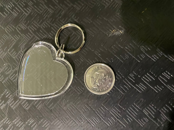 Key Ring  - Plastic - Hearts