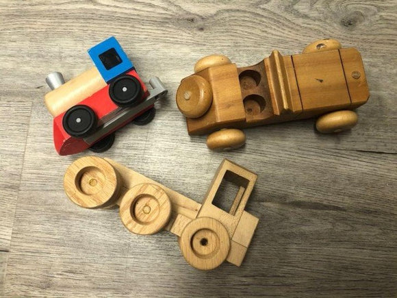 Assorted Wooden Vehicles