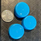 Lids/Caps- Plastic -Blue -Assorted Sizes