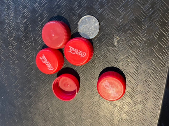 Lids/Caps- Plastic -Red -Assorted Sizes