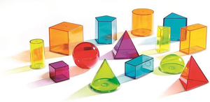 Transparent Coloured Geometric Shapes