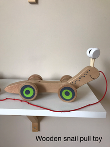 Wooden Snail Pull Toy