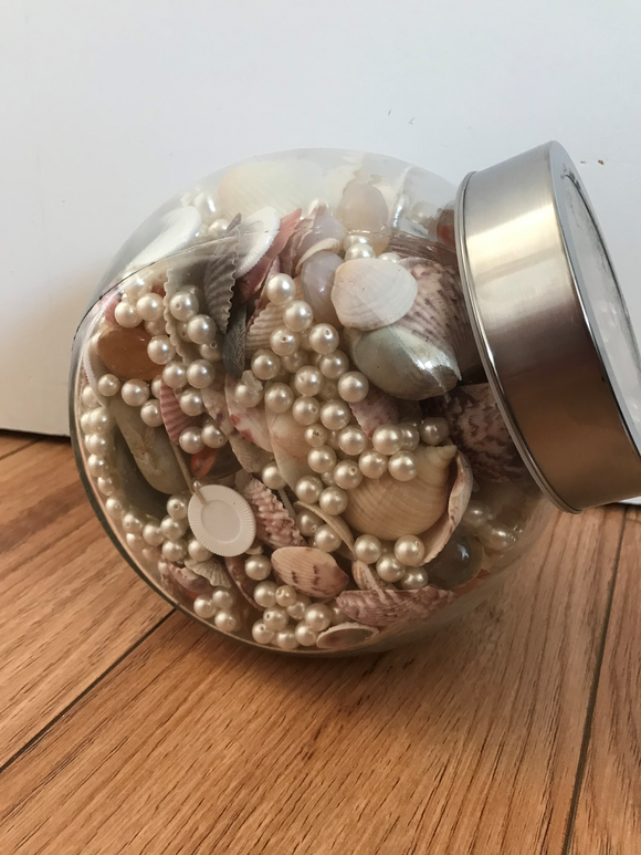 Jar Of Treasures (Beads And Shells)