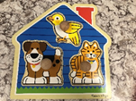 Wooden Peg Puzzle -3pcs