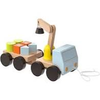 Flatbed Truck With Magnetic Blocks