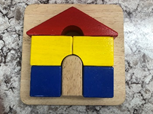 Wooden House Puzzle -6pcs