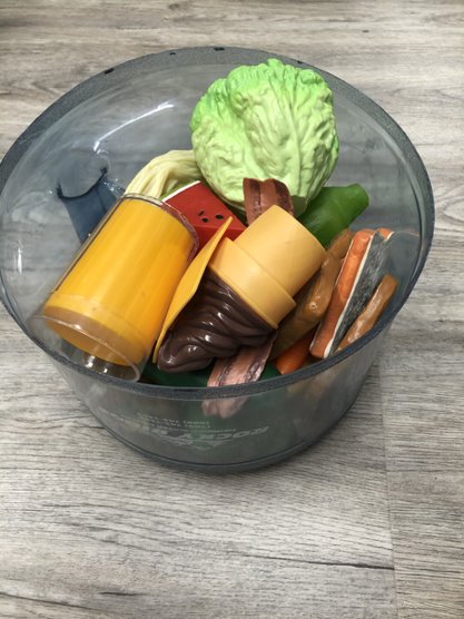 Bin Of Plastic Food