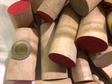 Blocks - Wood - Dowel - Oval