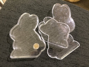 Moulds - Plastic - Bunny - Transparent