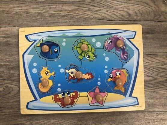 Fish Bowl Peg Puzzle