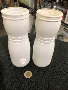 Containers - Plastic - Hourglass Shaped (Lays Chips) - White